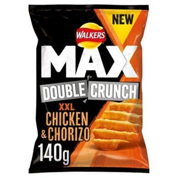 Walkers Max Double Crunch Chicken & Chorizo 140G