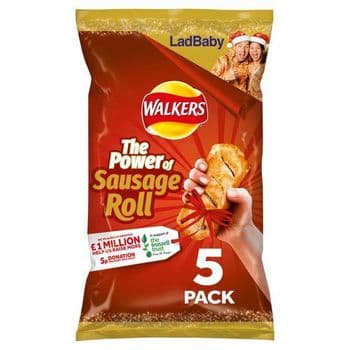 Walkers Sausage Roll Flavour Crisps 5X25g