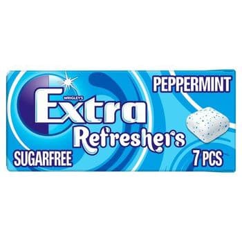 Wrigleys Extra Refresher's Gum Peppermint 7 Pieces