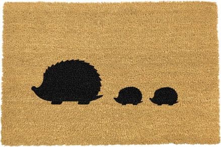 Artsy Doormats Hedgehog Family Doormat