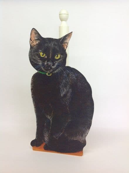 Black Cat Spare Kitchen Roll Holder