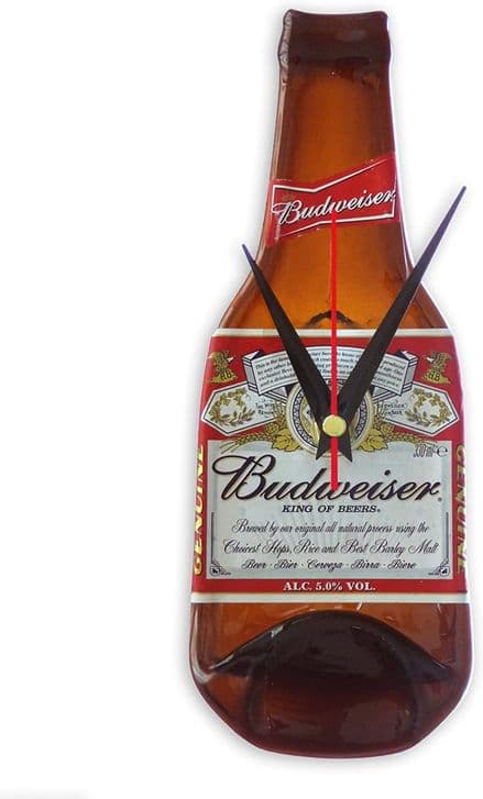 BottleClocks Budweiser Wall Clock
