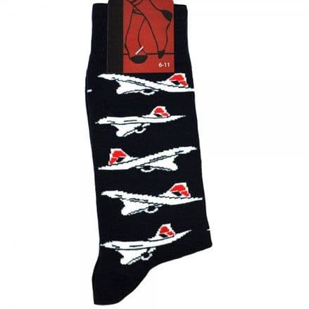 British Airways Tail Concorde Aircraft Novelty Ankle Socks Size 6-11