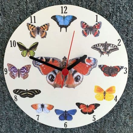 Butterflies Wall Clock