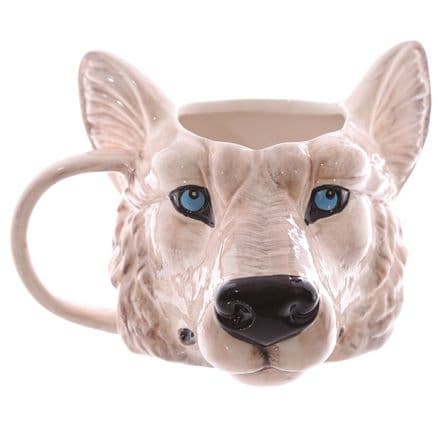 Ceramic Wolf Head Shaped Mug