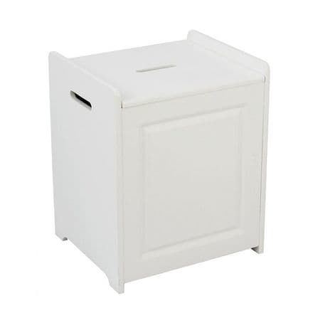 Chatsworth White Laundry Hamper Box