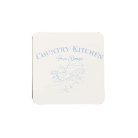 Country Kitchen Coasters Cork Set of 4