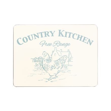 Country Kitchen Placemats Cork Set of 4