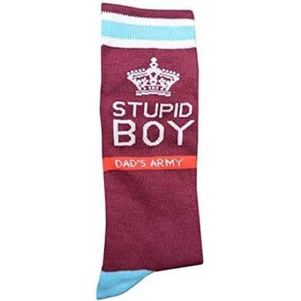 Dad's Army Socks "Stupid Boy"