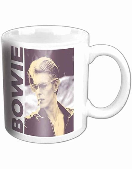 David Bowie Mug Smoking Portrait