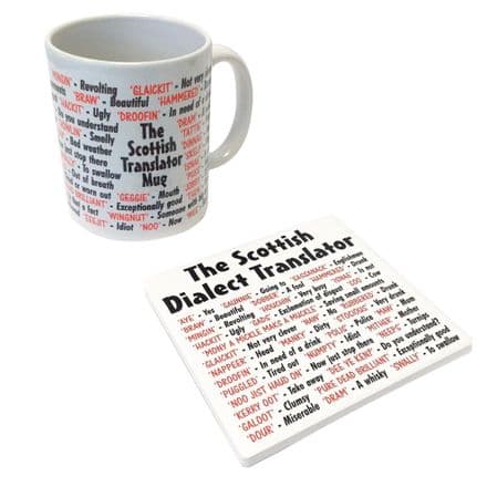 Dialect - Scottish Ceramic Mug and Coaster Set