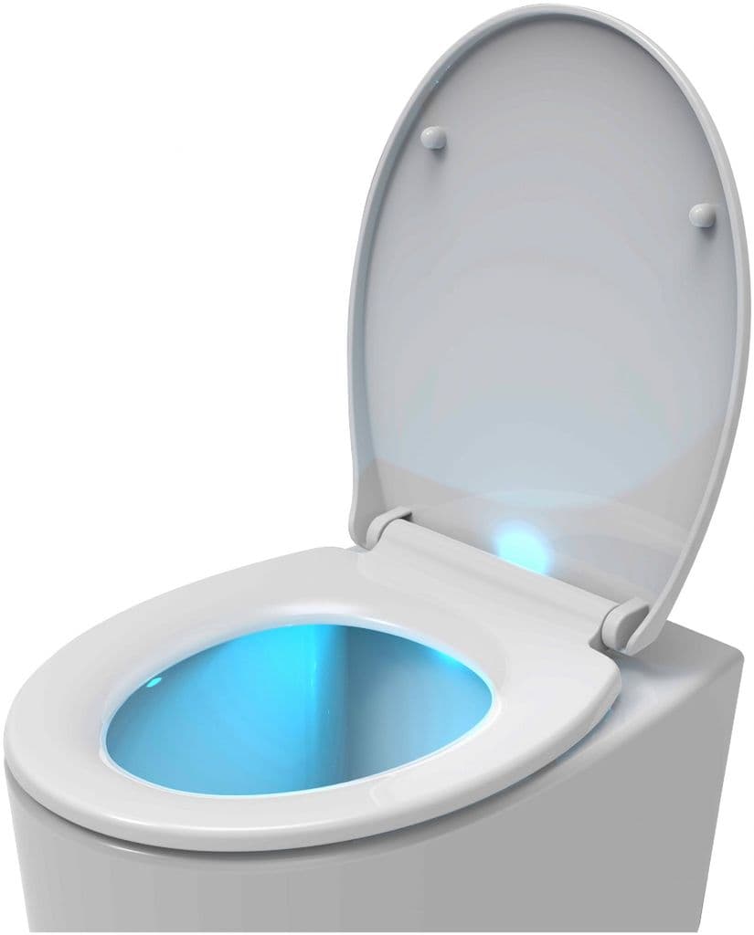 PP D-Shaped Toilet Seat Cover with Soft Close & Quick Release Hinges,Polypropylene GRIFEMA White 