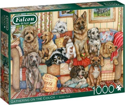 Falcon Deluxe Gathering on the Couch 1000 Piece Jigsaw Puzzle