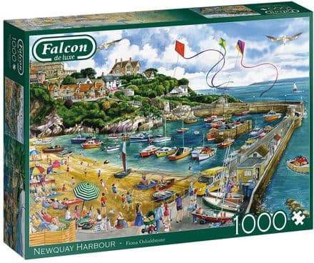 Falcon Deluxe Newquay Harbour 1000 Piece Jigsaw Puzzle