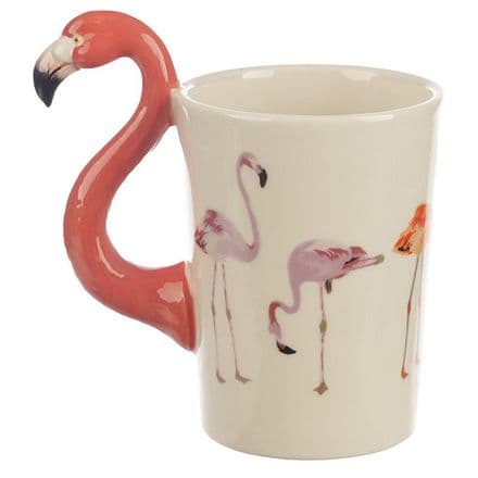 Flamingo Shaped Handle Mug