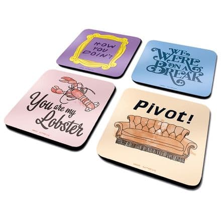 Friends (Quotes) Pack Of 4 Coaster Set
