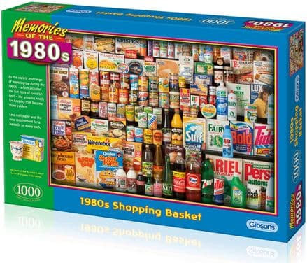 Gibsons 1980s Shopping Basket Jigsaw Puzzle 1000 piece