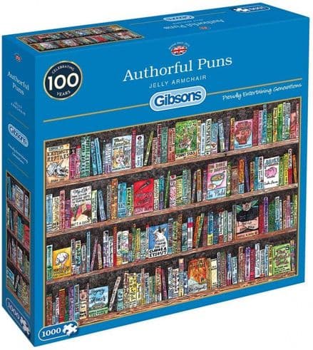 Gibsons  Authorful Puns 1000 Piece Jigsaw Puzzle