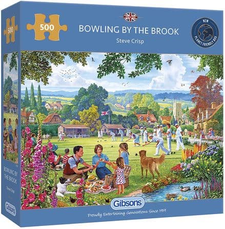 Gibsons Bowling By The Brook 500 Piece Jigsaw Puzzle