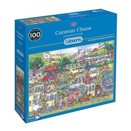 Gibsons  Caravan Chaos 1000 Piece Jigsaw Puzzle