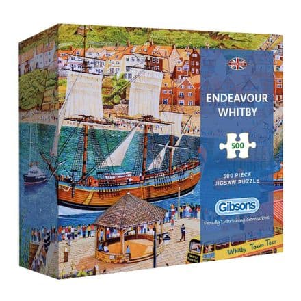 Gibsons  Endeavour Whitby 500 Piece Jigsaw Puzzle