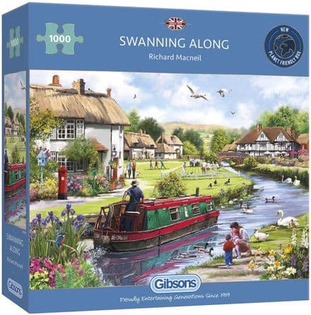 Gibsons  Swanning Along 1000 Piece Jigsaw Puzzle