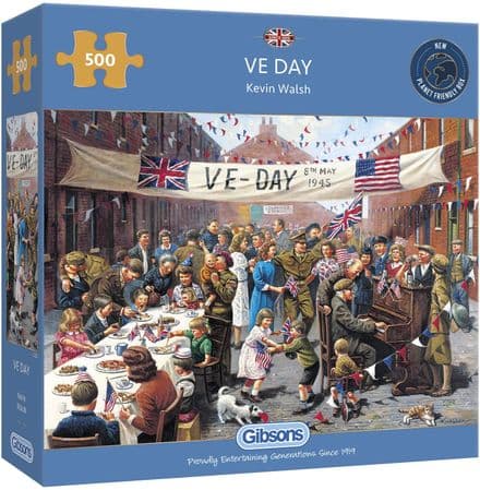 Gibsons  VE Day 500 Piece Jigsaw Puzzle