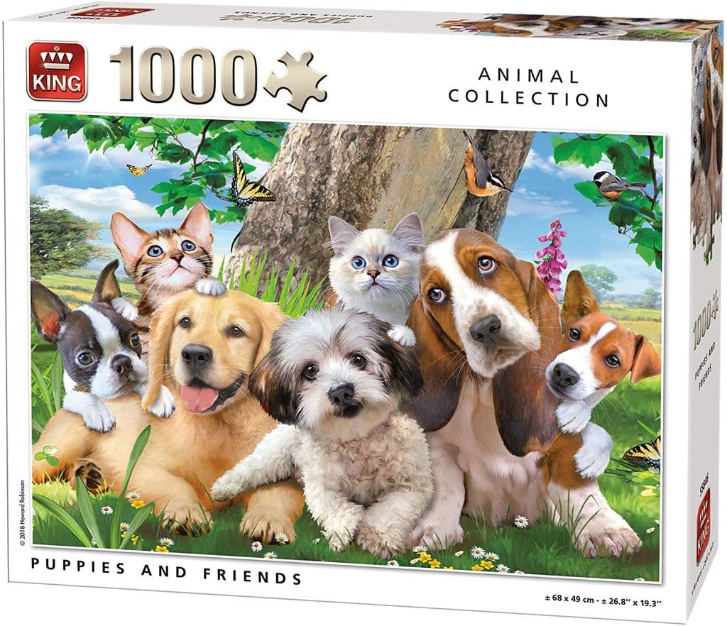 King Puppies and Friends 1000 Piece Jigsaw Puzzle