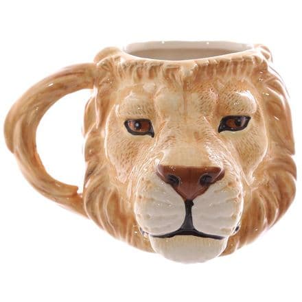 Lion Head Shaped Ceramic Mug