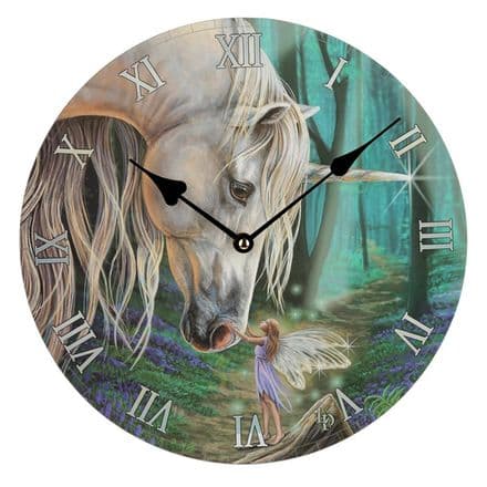Lisa Parker Fairy Whispers Unicorn Wolf Picture Wall Clock
