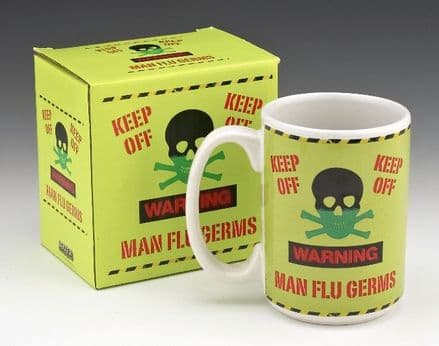 Man Flu Germs Novelty Mug