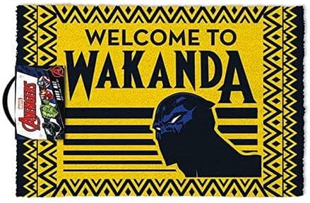 Marvel Black Panther Welcome To Wakanda Doormat