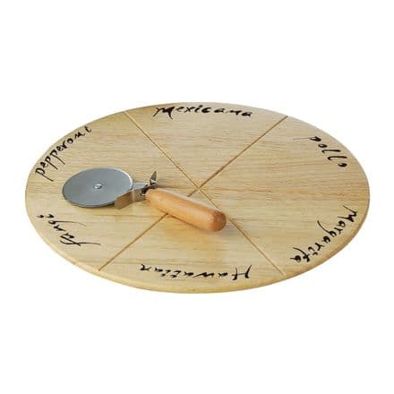 Premier Housewares Pizza Board and Cutter Set