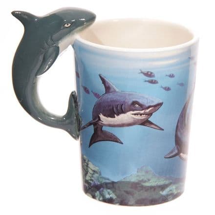 Shark Handle Ceramic Mug with Decal