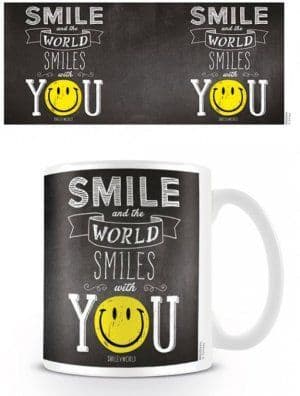 Smiley "World Smiles WIth You" Mug