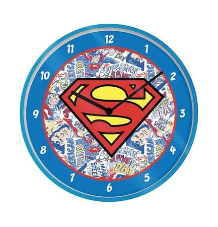Superman Logo Wall Clock