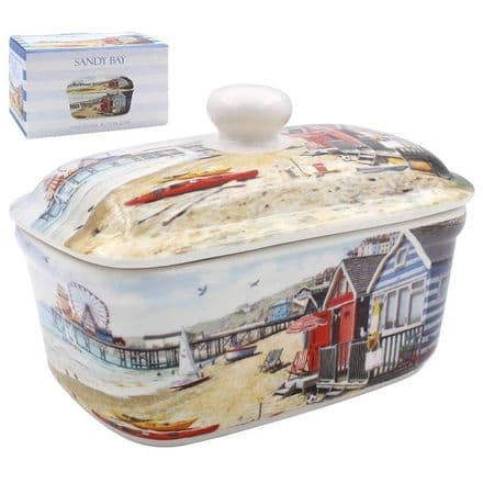 The Leonardo Collection Fine China Butter Dish - Sandy Bay
