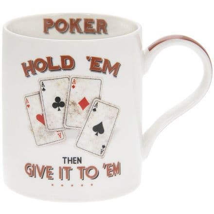 The Leonardo Collection "Hold 'Em And Give It To 'Em" Poker Fine China Mug