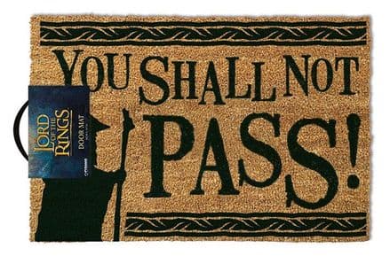 The Lord Of The Rings You Shall Not Pass Door Mat