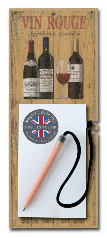 Vin Rouge Magnetic Notepad