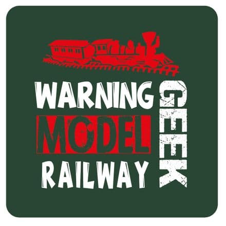 Warning Model Railway Geek Metal Wall Sign