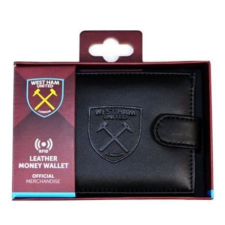 West Ham United RFID Embossed Leather Wallet