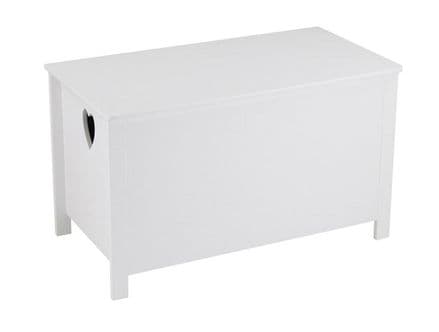 White Storage Box with Heart Cut-outs