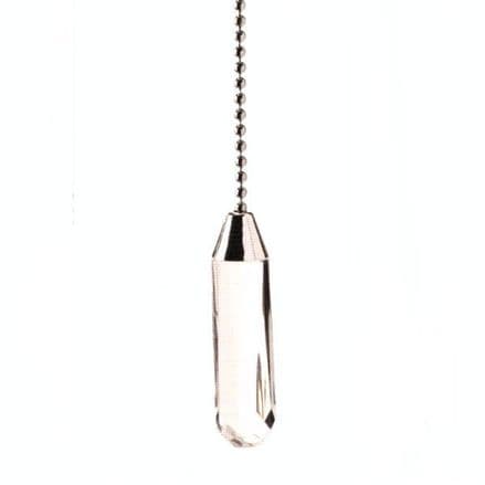 WML Polished Chrome with Acrylic Crystal Cylinder Light Pull