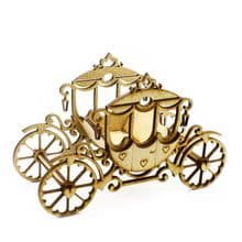 15cm Princess Carriage Self Assembly Wagon Kit Laser Cut From 3mm MDF Wood