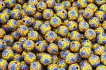 25 x 13-14mm Handmade Polymer Clay Fimo yellow flower Beads - Transvaal Jaune