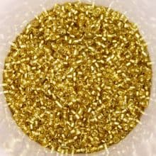 25g 2mm Glass Seed Beads – Gold