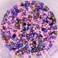 25g 2mm Glass Seed Beads – Very Berry