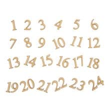2cm Christmas Advent Numbers - Times New Roman - Laser Cut from 3mm MDF