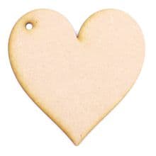 3mm MDF Wood Laser Cut Craft Shapes - Heart Shape with hole